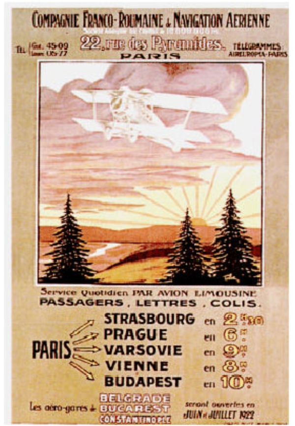 Affiche ligne franco roumaine